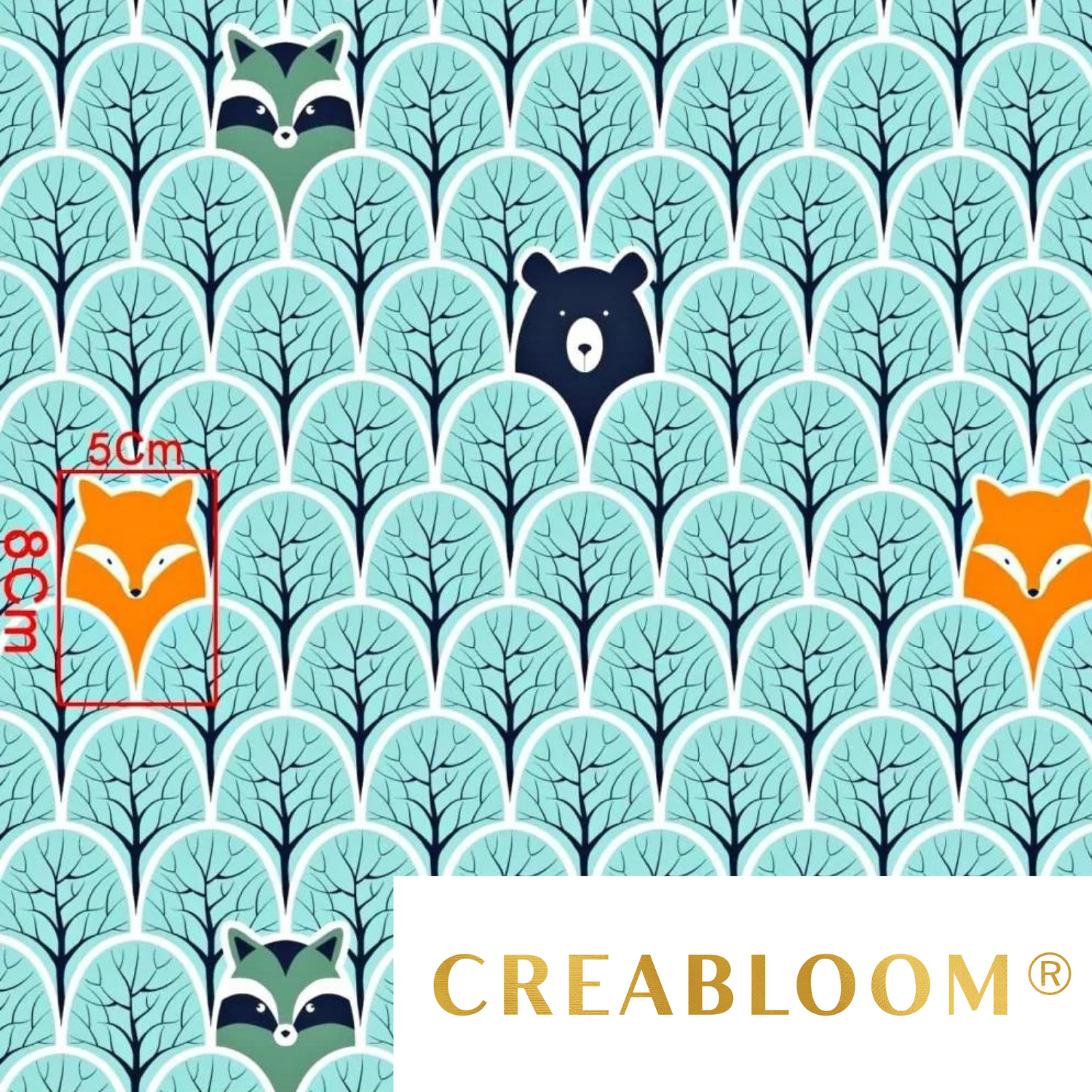 Tissu Coton Motif Animaux