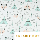 Tissu Coton Motif Renards