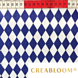 Tissu Coton Imprimé Bleu Et Blanc