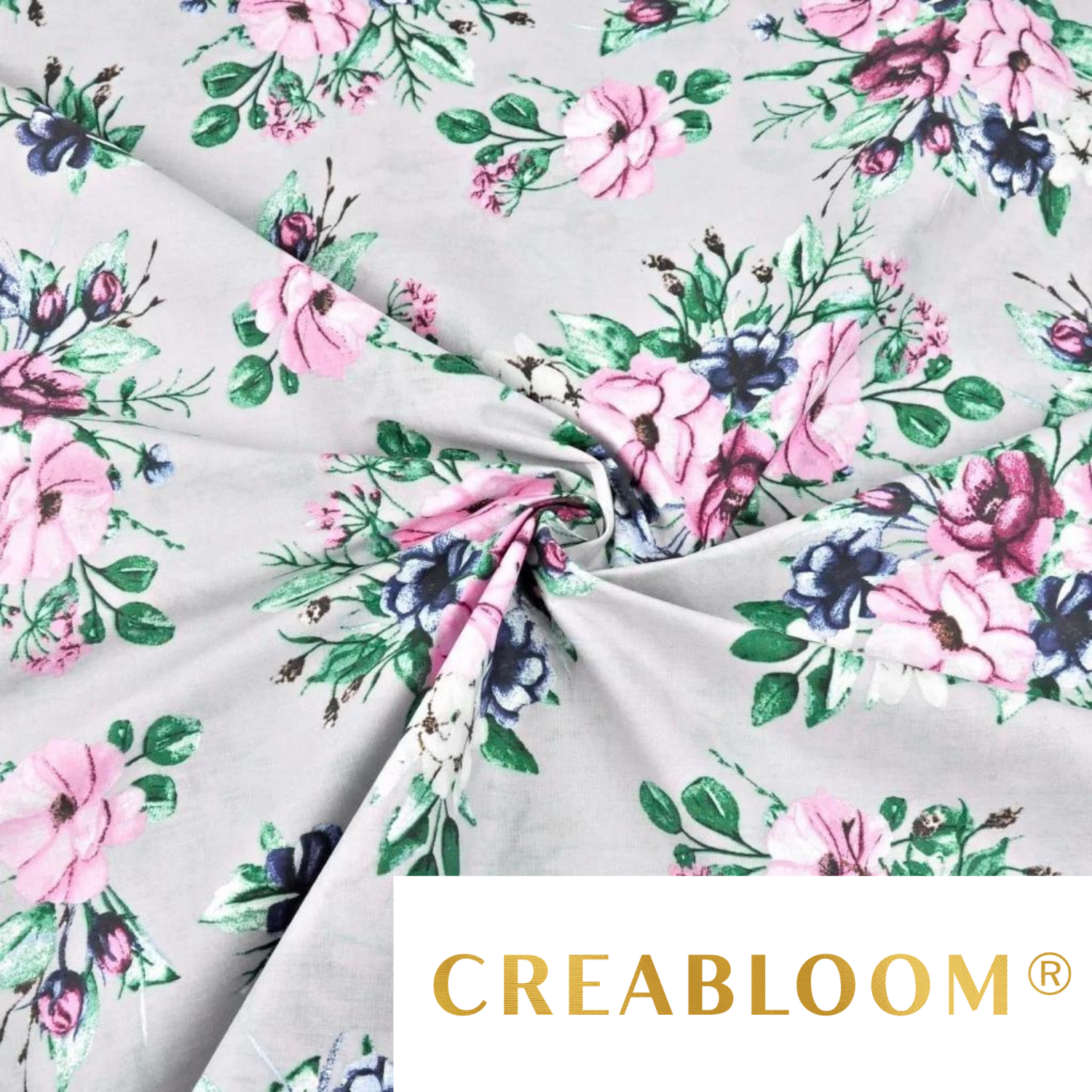 Tissu Coton Motif Fleurs