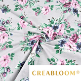 Tissu Coton Motif Fleurs