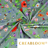 Tissu Coton Motif Fleurs
