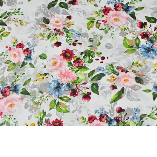 Tissu Coton Imprimé Fleurs