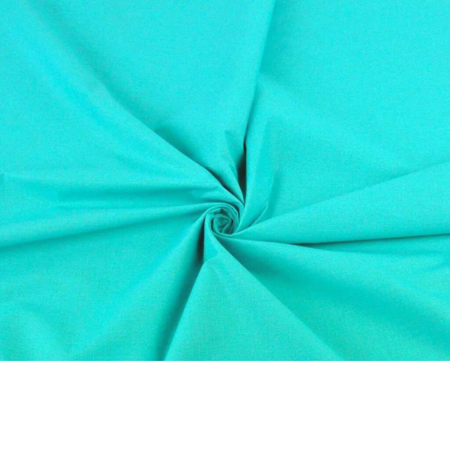 Tissu Coton Uni Vert Turquoise