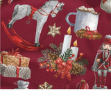 Tissu Coton Motif Noël