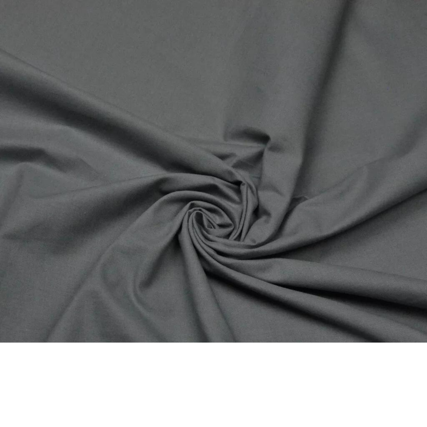 Tissu Coton Uni Gris Foncé