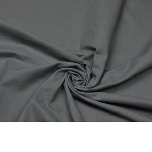 Tissu Coton Uni Gris Foncé