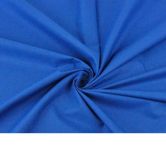 Tissu Coton Uni Bleu Cobalt