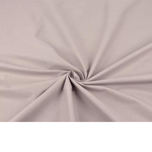 Tissu Coton Uni Rose Beige