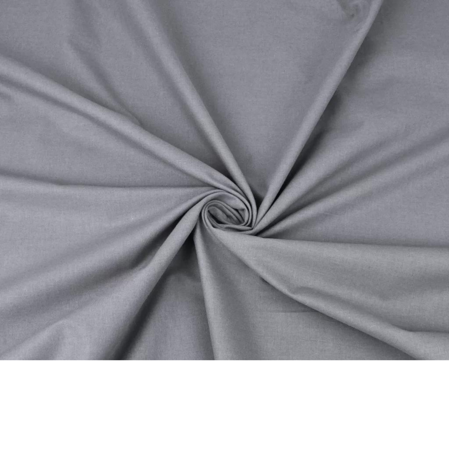 Tissu Coton Uni Gris Moyen