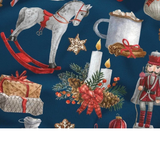 Tissu Coton Motif Noël