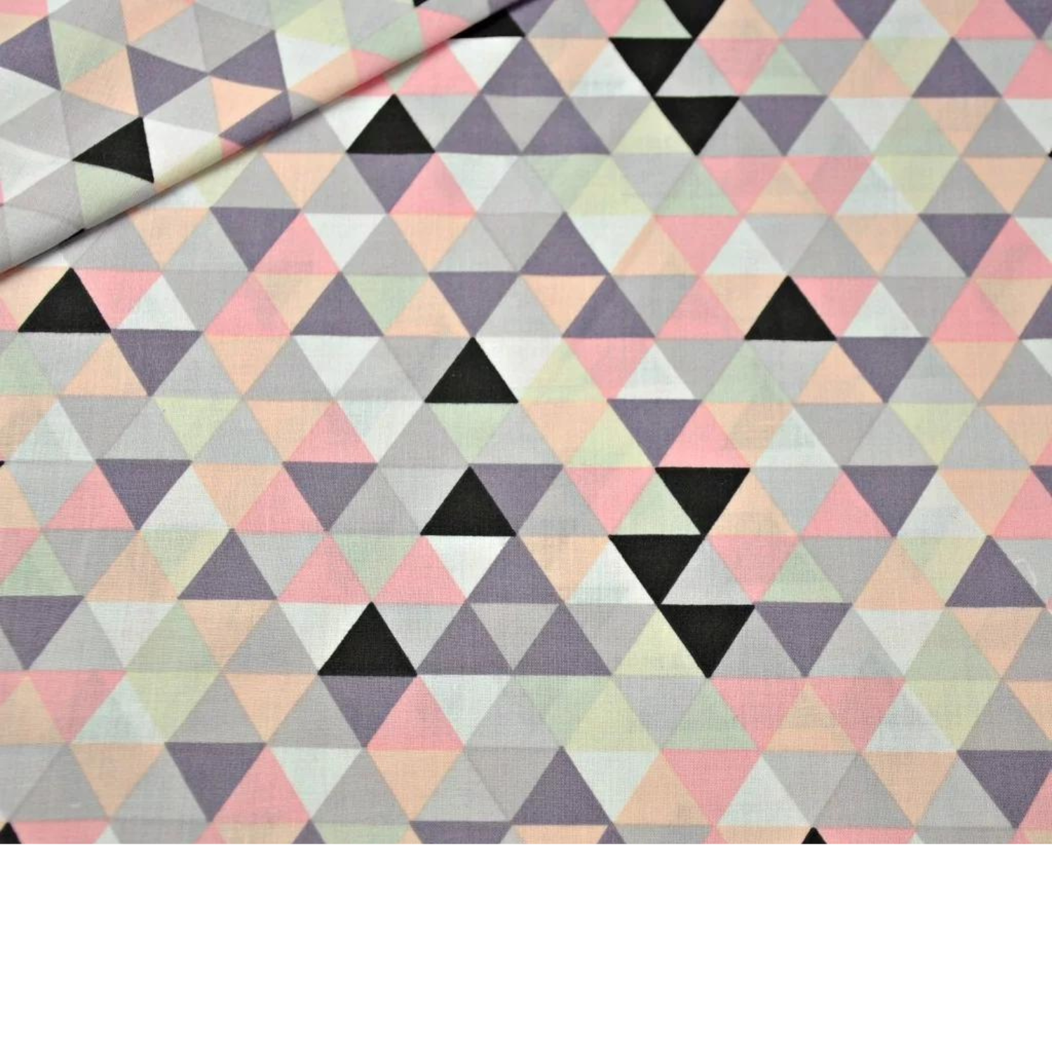 Tissu Coton Motif Triangles