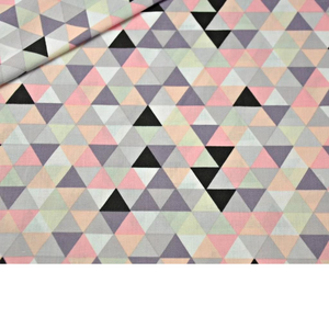 Tissu Coton Motif Triangles