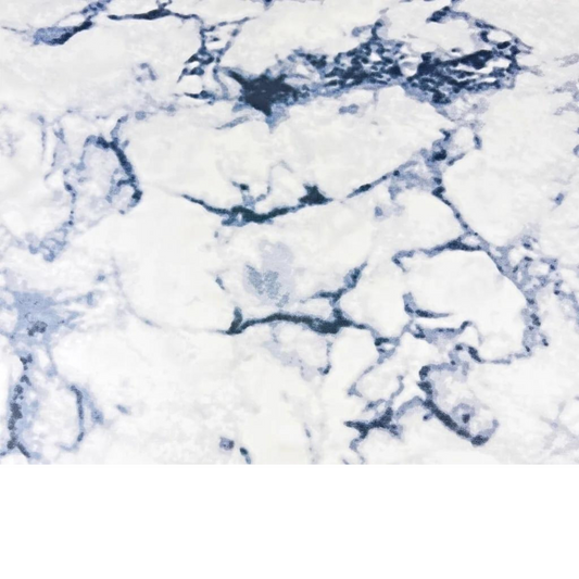 Tissu Coton Imprimé Effet Marbre - Bleu
