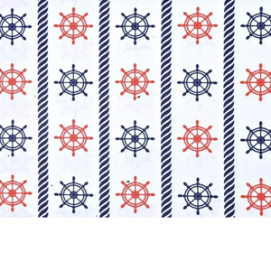 Tissu Coton Motif Marin