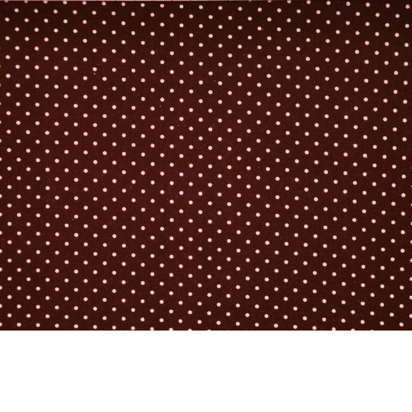 Tissu Coton Motif À Pois De 2Mm - Marron