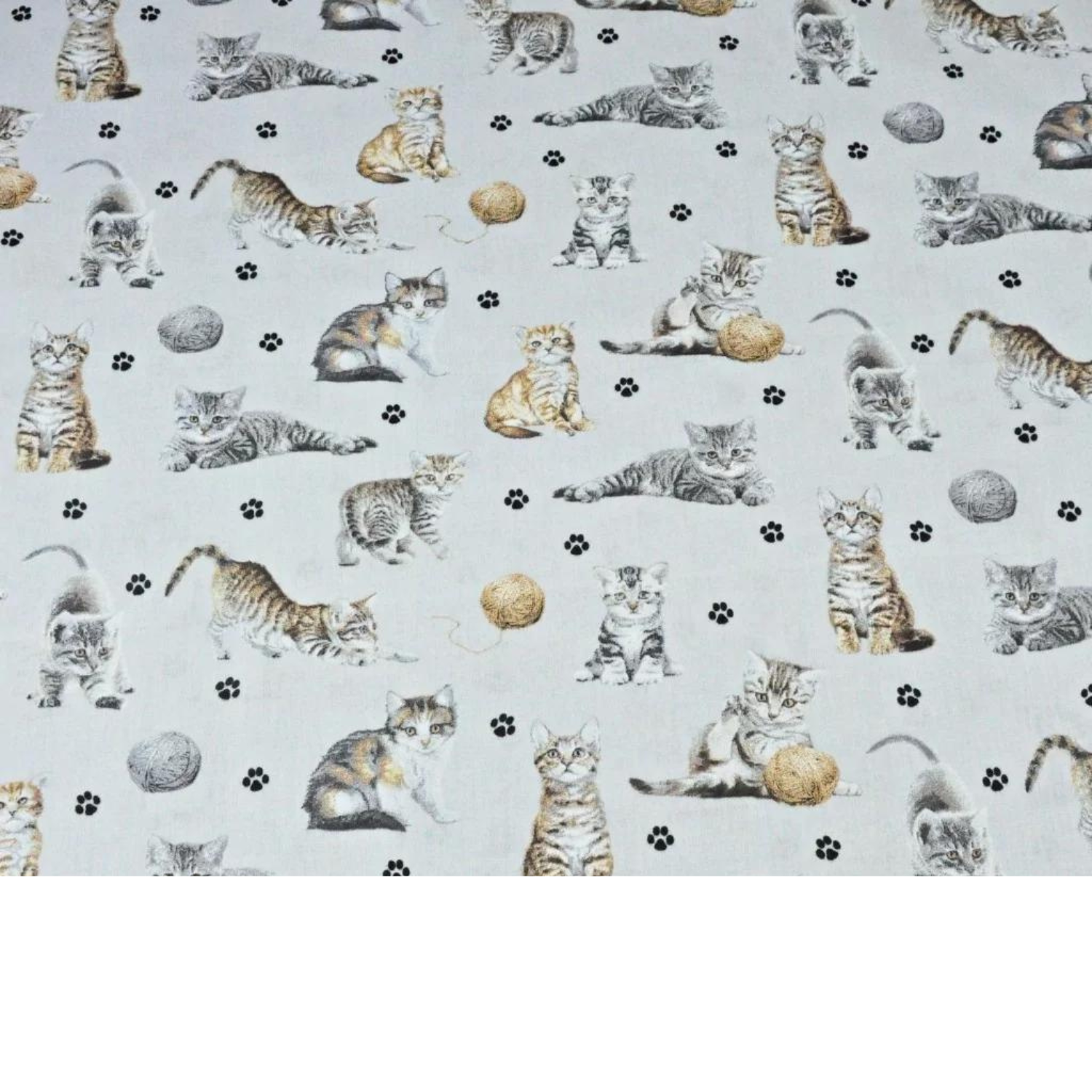Tissu Coton Motif Chats