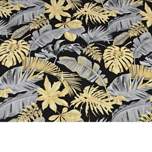 Tissu Coton Motif Feuilles