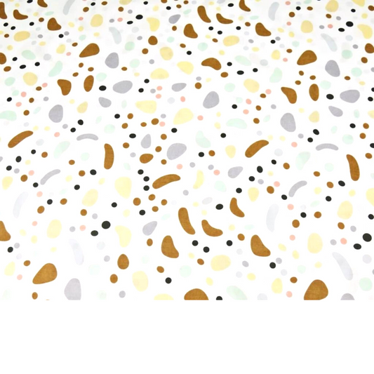 Tissu Coton Motif Abstrait