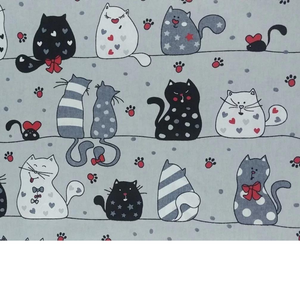 Tissu Coton Motifs Chats