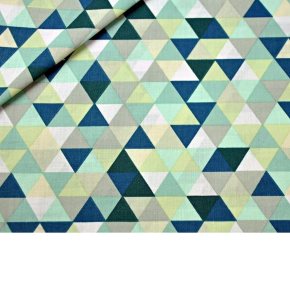 Tissu Coton Motif Triangles