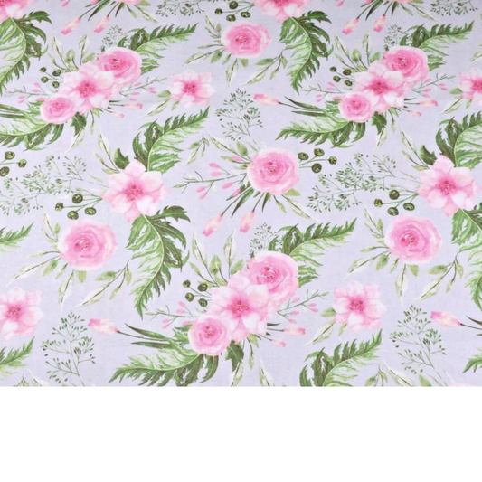 Tissu Coton Motif Fleurs