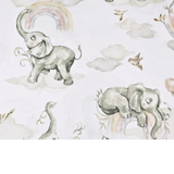 Tissu Coton Motif Éléphants