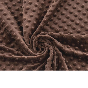 Tissu Minky Marron Cacao