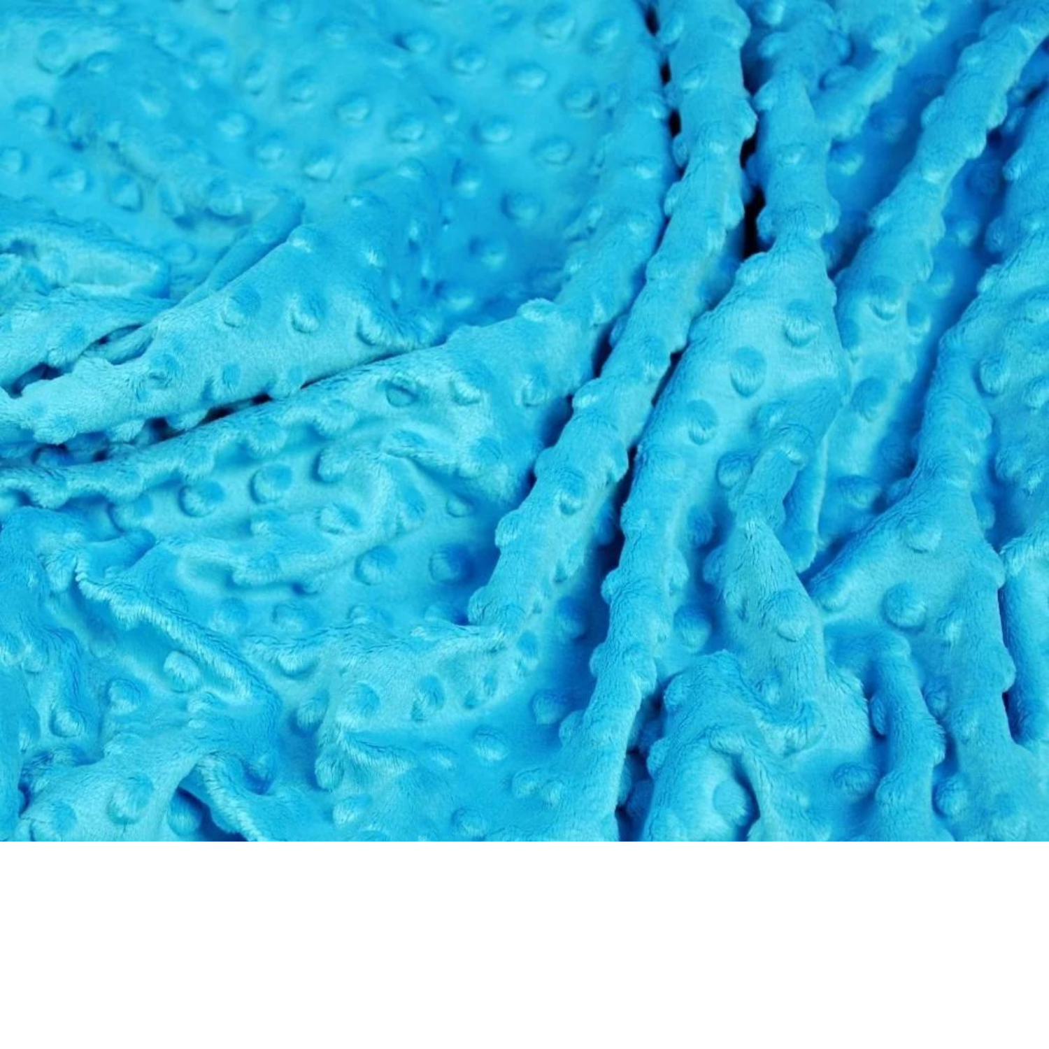 Tissu Minky Turquoise