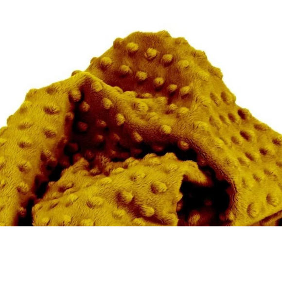 Tissu Minky Moutarde Foncé