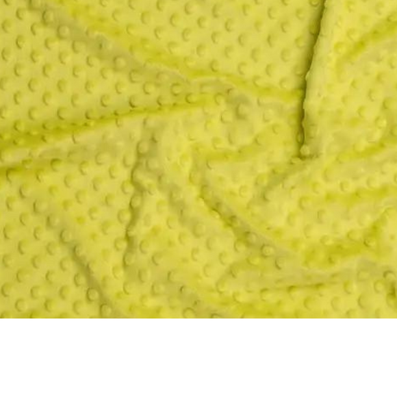 Tissu Minky Jaune Citron