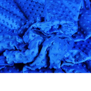 Tissu Minky Bleu Saphir