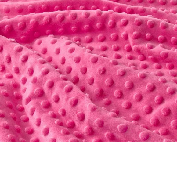 Tissu Minky Rose