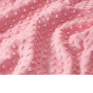 Tissu Minky Rose Bonbon