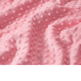 Tissu Minky Rose Bonbon