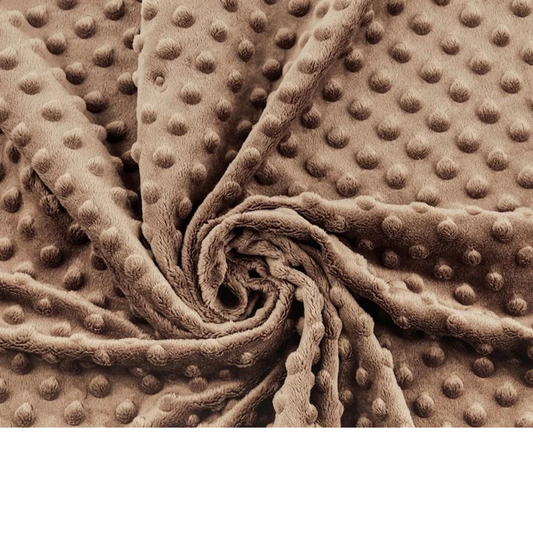 Tissu Minky Brun