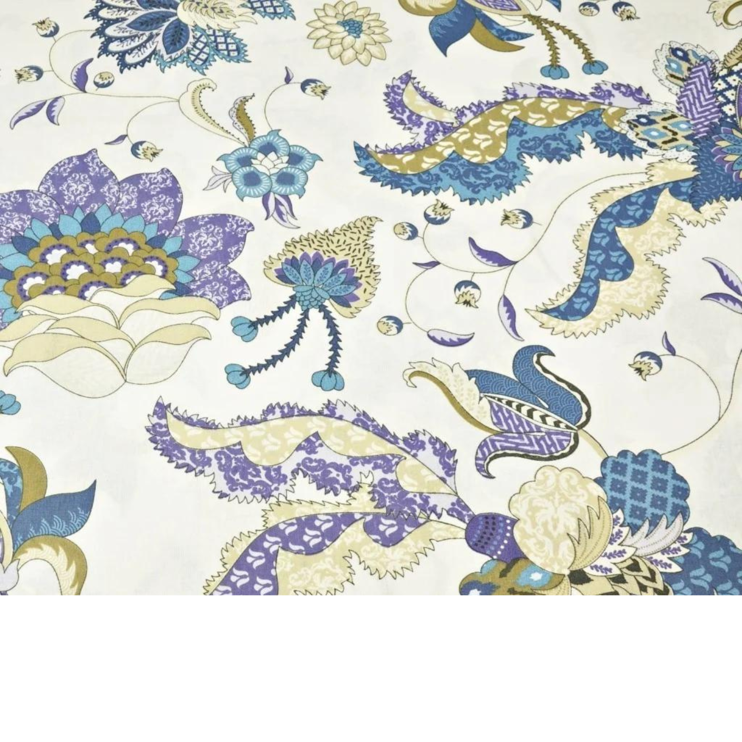Tissu Coton Motif Fleurs