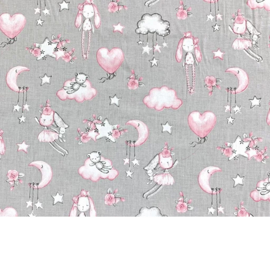 Tissu Coton Motif Doudous