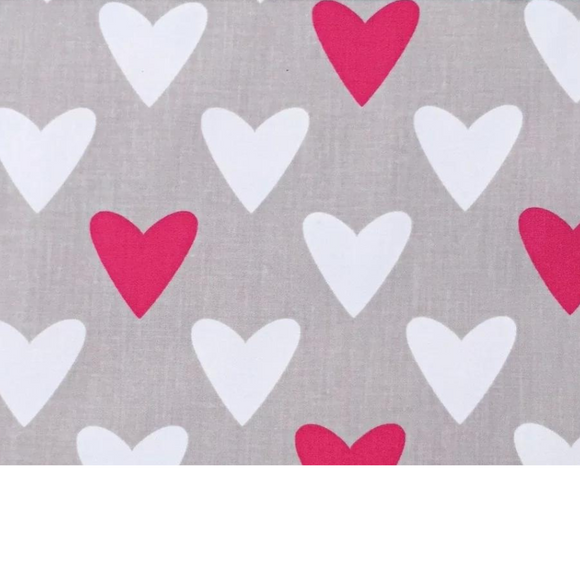 Tissu Coton Motif Coeurs