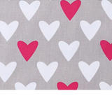 Tissu Coton Motif Coeurs