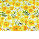 Tissu Coton Motif Fleurs