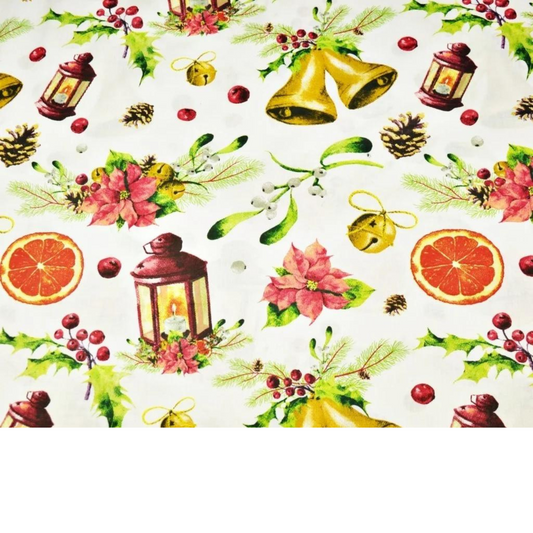 Tissu Coton Motif Noël
