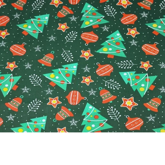 Tissu Coton Motif Noël