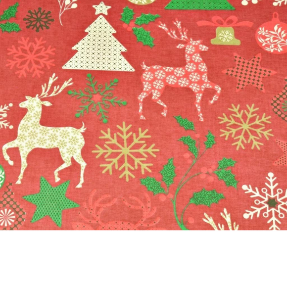 Tissu Coton Motif Noël