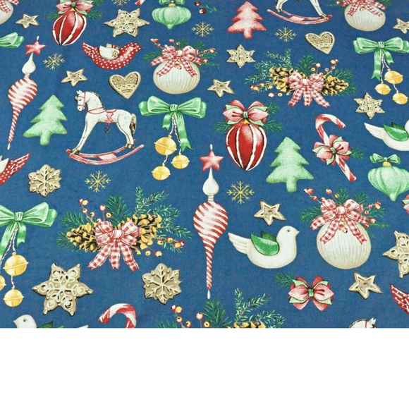 Tissu Coton Motif Noël