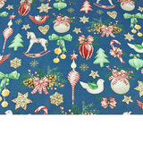Tissu Coton Motif Noël