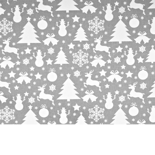 Tissu Coton Motif Noël