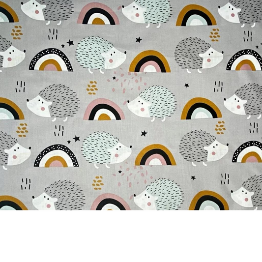Tissu Coton Motif Hérissons