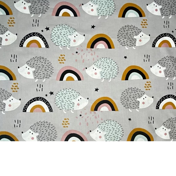 Tissu Coton Motif Hérissons