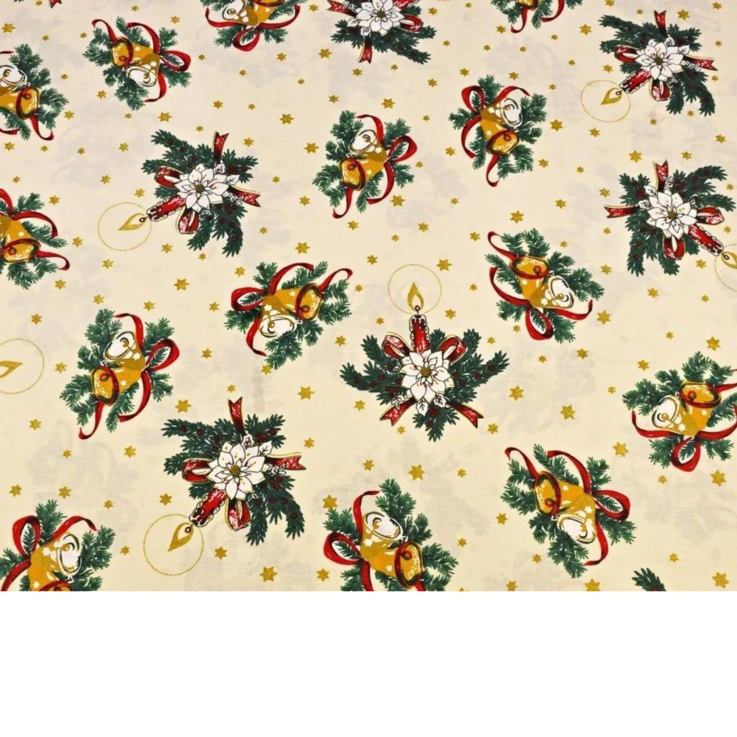 Tissu Coton Motif Noël